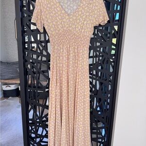 Floral Pink Maxi Dress